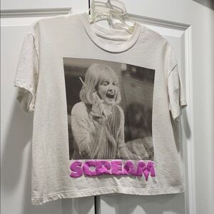 Women’s SCREAM Crop Top - Baby Tee Size Medium